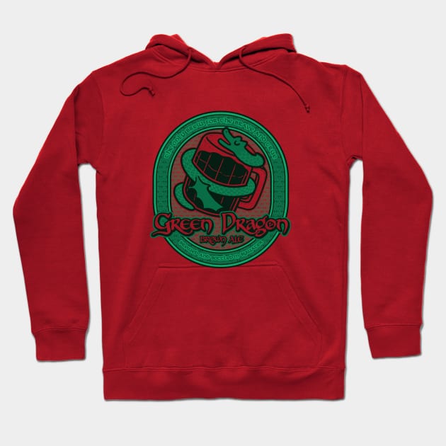 Green Dragon Brown Ale Hoodie by Pockets